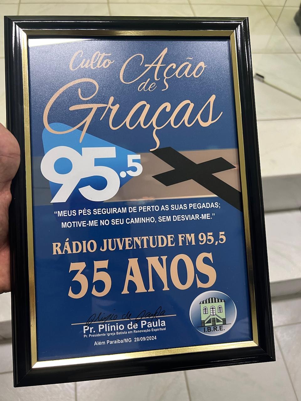 CULTO DE AÇÃO DE GRAÇA - 35 ANOS RÁDIO JUVENTUDE FM 